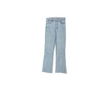 5KG Jeans Bootcut Crop Raw‎ Hem Women's size 27 Medium Blue Denim Jeans